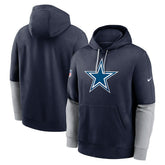 Dallas Cowboys 2024 Sideline Club Pullover Hoodie Navy | Nike for Sale