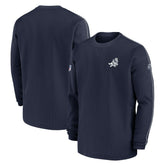 Dallas Cowboys 2024 Sideline Coach Vintage Pullover Sweatshirt Navy | Nike for Sale