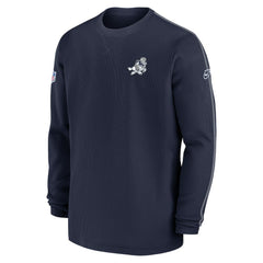 Dallas Cowboys 2024 Sideline Coach Vintage Pullover Sweatshirt Navy | Nike for Sale