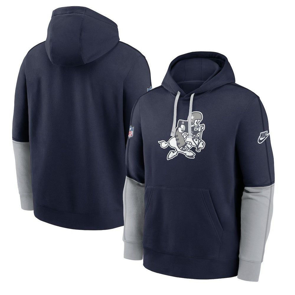 Dallas Cowboys Sideline Club Pullover Hoodie Navy | Nike for Sale