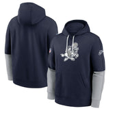 Dallas Cowboys Sideline Club Pullover Hoodie Navy | Nike for Sale
