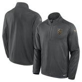 Vegas Golden Knights Fanatics Authentic Pro Rink Quarter-Zip Jacket - Gray - NHL