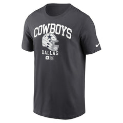 Dallas Cowboys Helmet Essential T-Shirt Charcoal | Nike for Sale