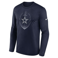 Dallas Cowboys Icon Legend Performance Long Sleeve T-Shirt Navy | Nike for Sale