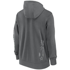 Dallas Cowboys Primetime Club Full-Zip Hoodie Charcoal | Nike for Sale
