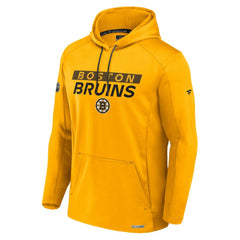 Boston Bruins Fanatics Authentic Pro Rink Fleece Pullover Hoodie - Gold - NHL