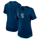 Seattle Kraken Fanatics Women's Authentic Pro Rink T-Shirt - Deep Sea Blue - NHL