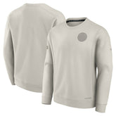 Edmonton Oilers Fanatics Authentic Pro Road Fleece Pullover Sweatshirt - Cream - NHL