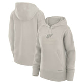 Detroit Red Wings Fanatics Women's Authentic Pro Road Pullover Hoodie - Cream - NHL