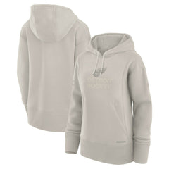 Detroit Red Wings Fanatics Women's Authentic Pro Road Pullover Hoodie - Cream - NHL