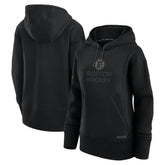 Boston Bruins Fanatics Women's Authentic Pro Road Pullover Hoodie - Black - NHL