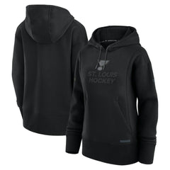St. Louis Blues Fanatics Women's Authentic Pro Road Pullover Hoodie - Black - NHL
