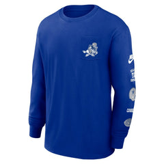 Dallas Cowboys Rewind Heavy Max90 Pocket Long Sleeve T-Shirt Royal | Nike for Sale