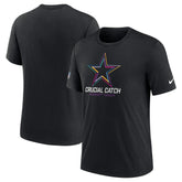 Dallas Cowboys 2024 NFL Crucial Catch T-Shirt Black | Nike for Sale