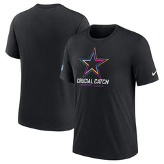 Dallas Cowboys 2024 NFL Crucial Catch T-Shirt Black | Nike for Sale