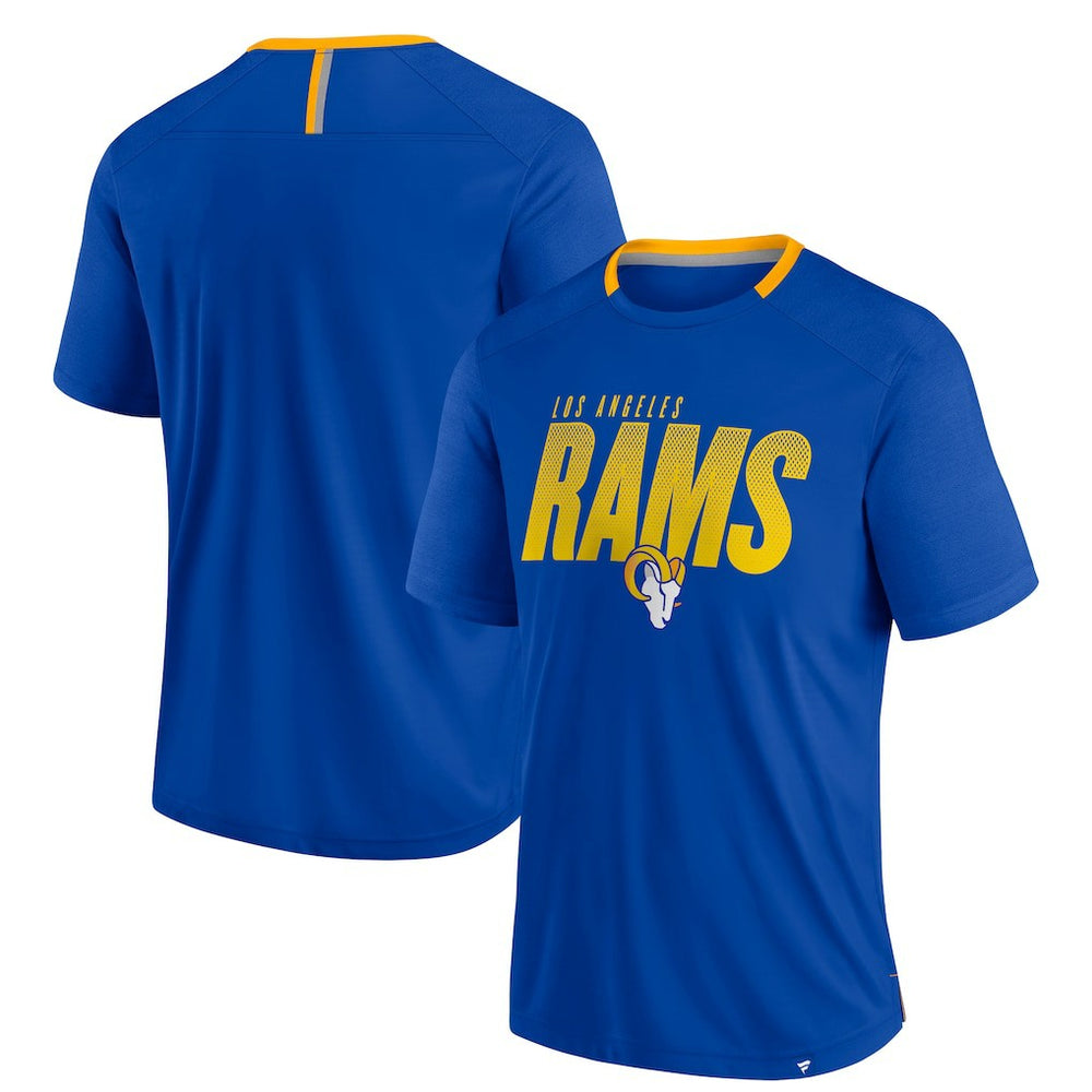 Los Angeles Rams Defender Fade Slant T-Shirt Royal | Fanatics