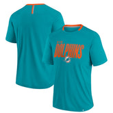 Miami Dolphins Defender Fade Slant T-Shirt Aqua | Fanatics
