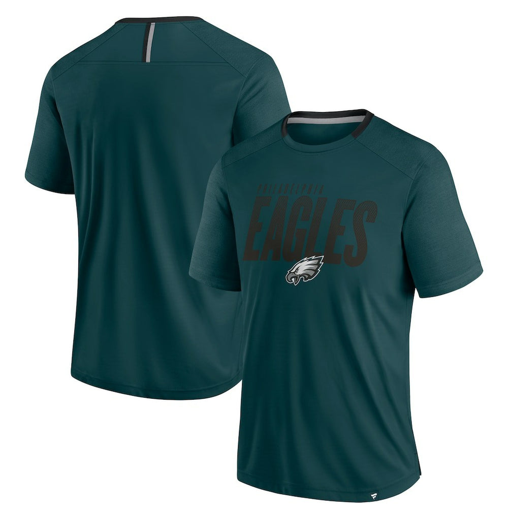 Philadelphia Eagles Defender Fade Slant T-Shirt Midnight Green | Fanatics
