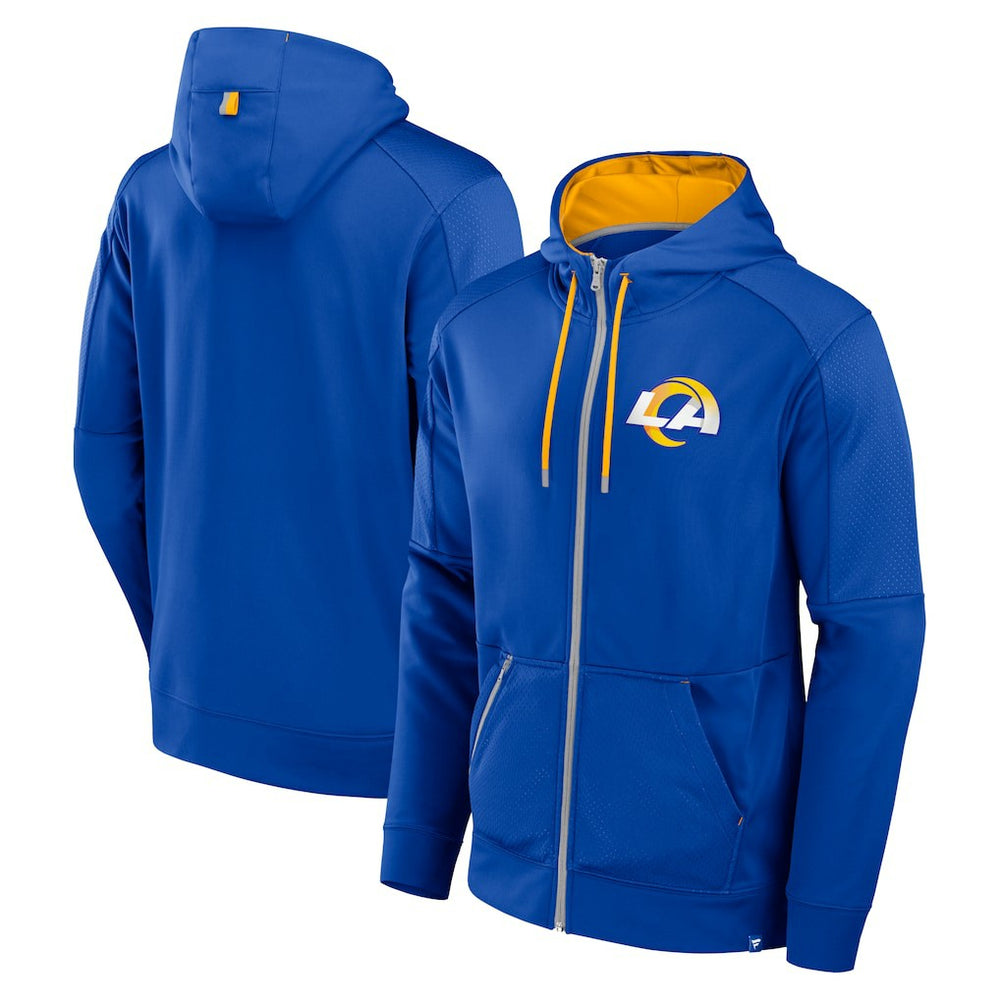 Los Angeles Rams Defender Full-Zip Hoodie Royal | Fanatics