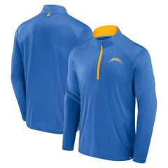 Los Angeles Chargers Defender Long Sleeve Quarter-Zip Jacket Powder Blue | Fanatics