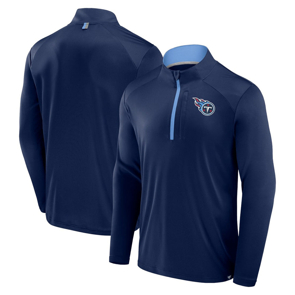 Tennessee Titans Defender Long Sleeve Quarter-Zip Jacket Navy | Fanatics
