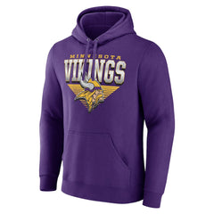 Minnesota Vikings Geometric Chrome Pullover Hoodie Purple | Fanatics