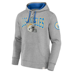 Los Angeles Chargers Label Maker Pullover Hoodie Gray | Fanatics