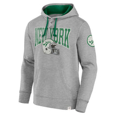 New York Jets Label Maker Pullover Hoodie Heather Gray | Fanatics