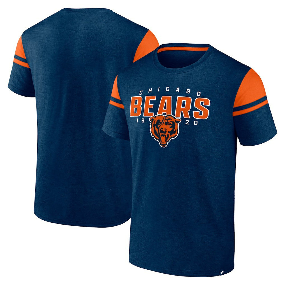 Chicago Bears Old School Play Slub T-Shirt Navy | Fanatics