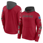 Tampa Bay Buccaneers Patched Out Pullover Hoodie Red/Pewter | Fanatics
