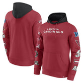 Arizona Cardinals Patched Out Pullover Hoodie Cardinal/Black | Fanatics