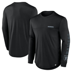 Las Vegas Raiders Blackout Long Sleeve T-Shirt Black | Fanatics