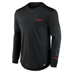 New England Patriots Blackout Long Sleeve T-Shirt Black | Fanatics