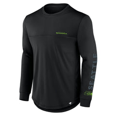 Seattle Seahawks Blackout Long Sleeve T-Shirt Black | Fanatics