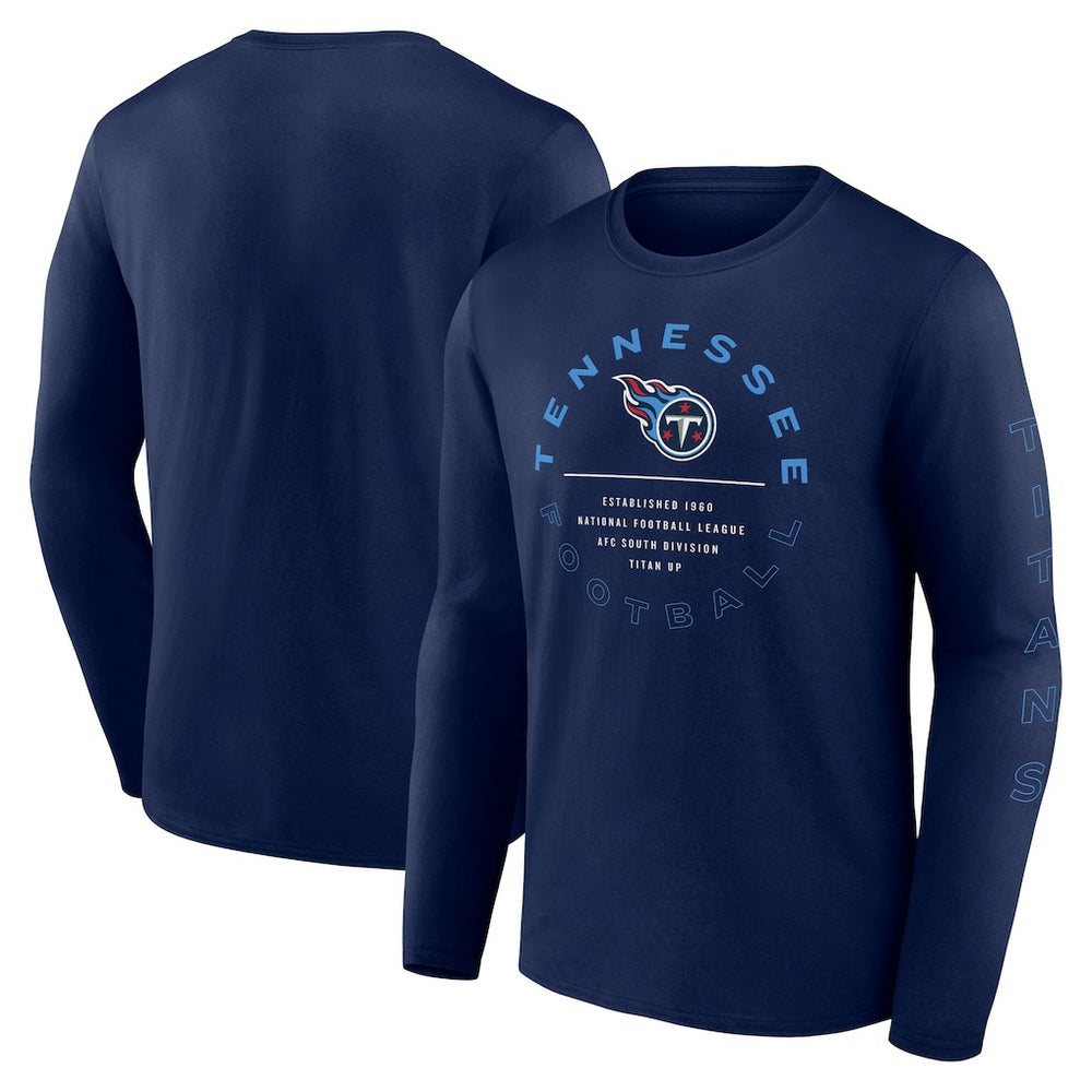 Tennessee Titans Stat Sheet Long Sleeve T-Shirt Navy | Fanatics