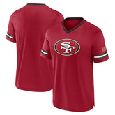 San Francisco 49ers Stripe Stacking T-Shirt Scarlet | Fanatics