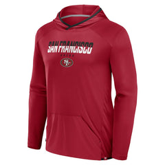 San Francisco 49ers Transitional Defender Hoodie Long Sleeve T-Shirt Scarlet | Fanatics