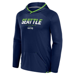 Seattle Seahawks Transitional Defender Hoodie Long Sleeve T-Shirt College Navy | Fanatics