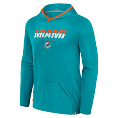Miami Dolphins Transitional Defender Hoodie Long Sleeve T-Shirt Aqua | Fanatics