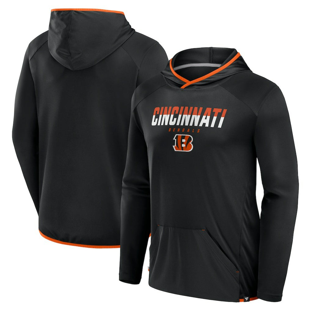 Cincinnati Bengals Transitional Defender Hoodie Long Sleeve T-Shirt Black | Fanatics