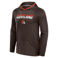 Cleveland Browns Transitional Defender Hoodie Long Sleeve T-Shirt Brown | Fanatics