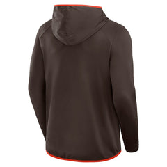 Cleveland Browns Transitional Defender Hoodie Long Sleeve T-Shirt Brown | Fanatics