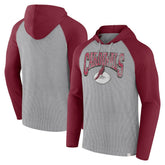 Arizona Cardinals Under Center Long Sleeve Hoodie T-Shirt Gray/Cardinal | Fanatics