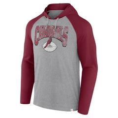 Arizona Cardinals Under Center Long Sleeve Hoodie T-Shirt Gray/Cardinal | Fanatics