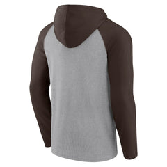 Cleveland Browns Under Center Long Sleeve Hoodie T-Shirt Gray/Brown | Fanatics