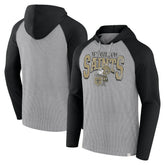 New Orleans Saints Under Center Long Sleeve Hoodie T-Shirt Gray/Black | Fanatics