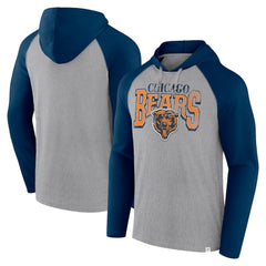 Chicago Bears Under Center Long Sleeve Hoodie T-Shirt Gray/Navy | Fanatics