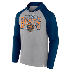 Chicago Bears Under Center Long Sleeve Hoodie T-Shirt Gray/Navy | Fanatics