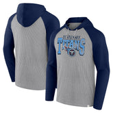 Tennessee Titans Under Center Long Sleeve Hoodie T-Shirt Gray/Navy | Fanatics