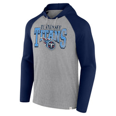 Tennessee Titans Under Center Long Sleeve Hoodie T-Shirt Gray/Navy | Fanatics